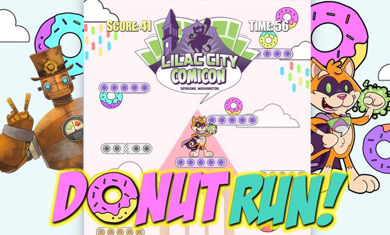 Lilac City Comicon Donut Run Game Featured Image