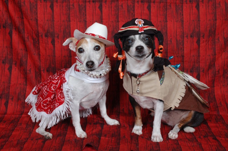 LUCY & HOLLY - CowGirl & Indian - Howdy, Pardner!