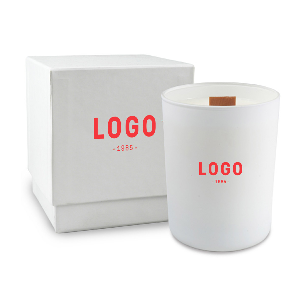 130245 nouveau soy candle one color imprint on candle and box