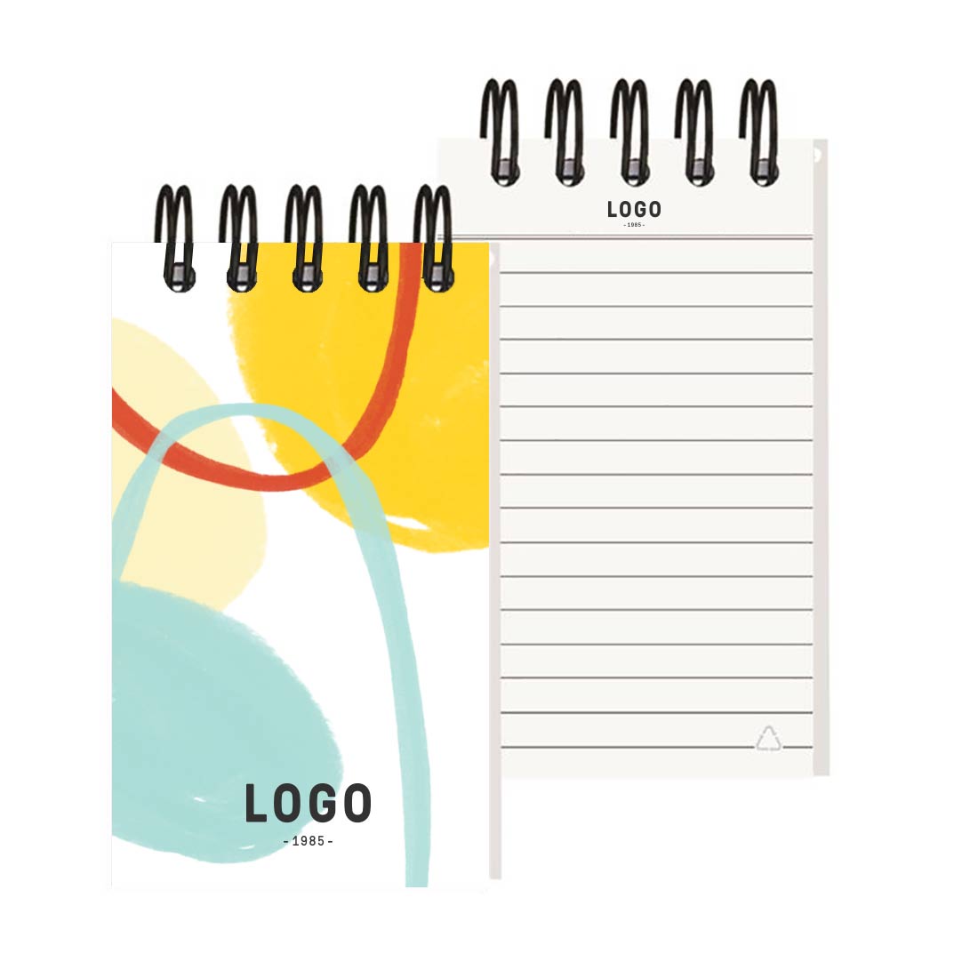 130173 spiral jotter notebook full color cover imprinted logo paper