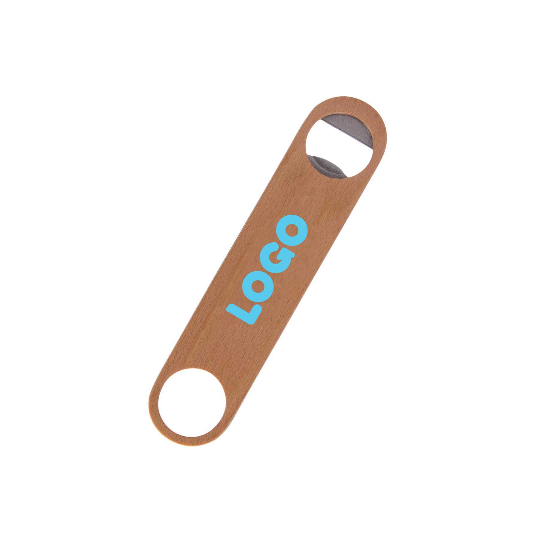 137885 wooden bottle opener one color one location imprint