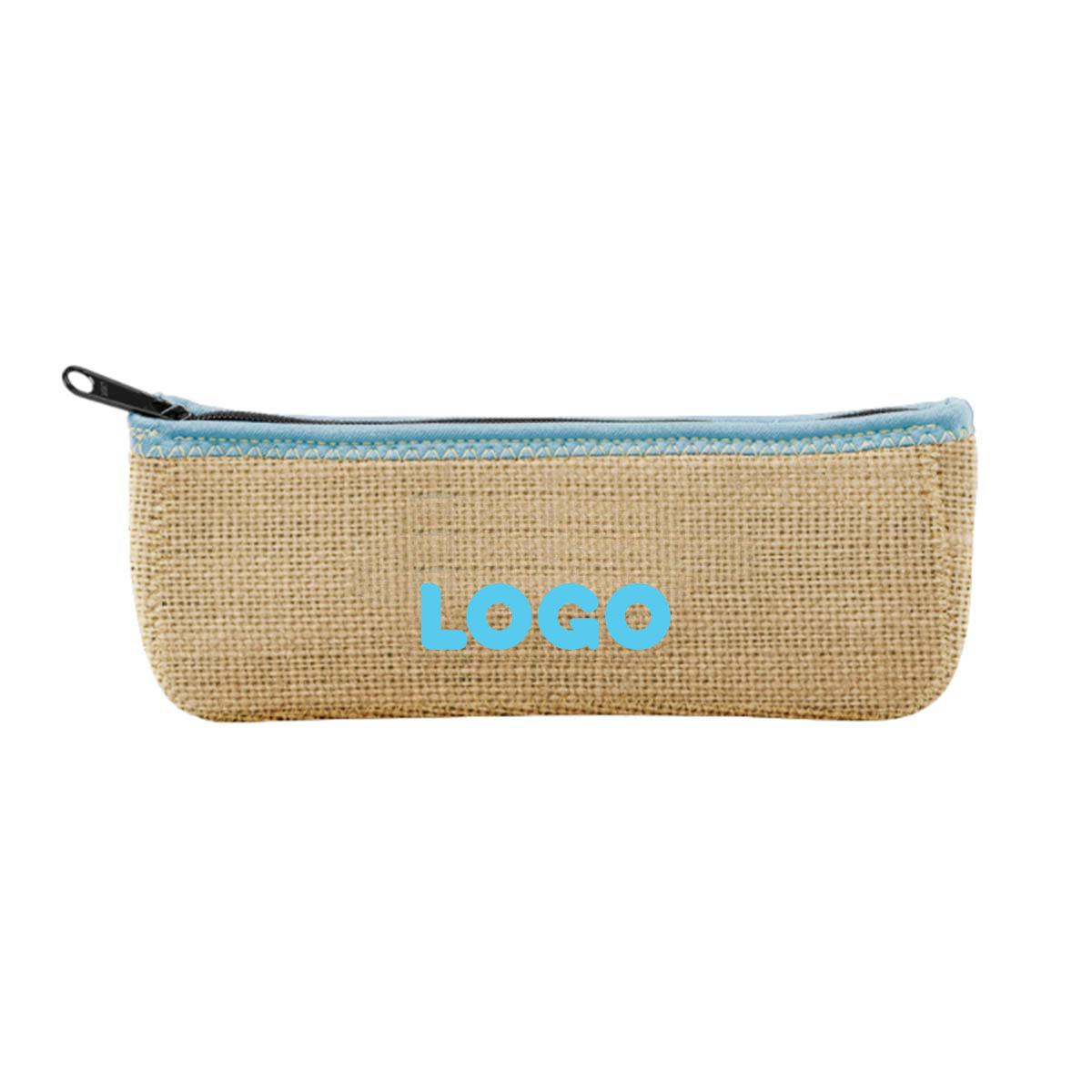 137882 burlap maine pouch one color imprint