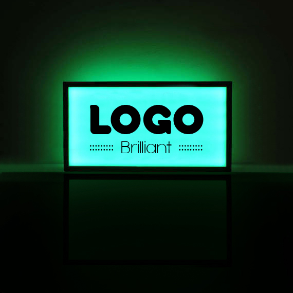 137209 led lightbox custom black full bleed cutout
