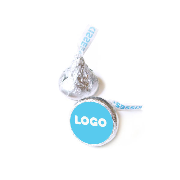134865 hershey kisses with custom color label full color round digital label