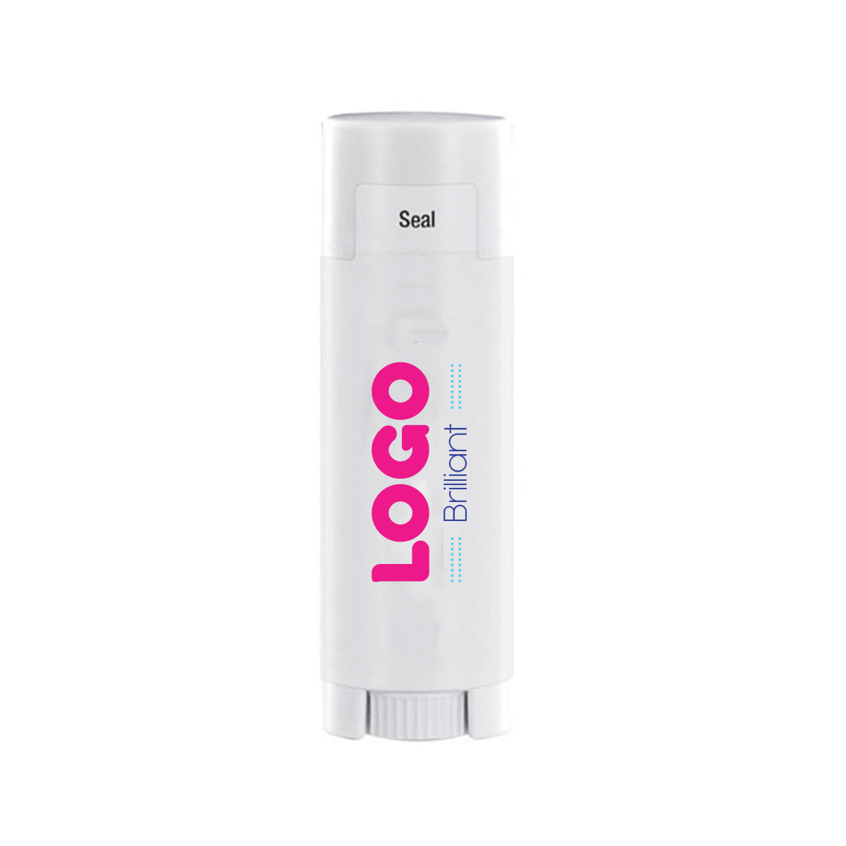 134829 spf 30 oval lip balm full color label
