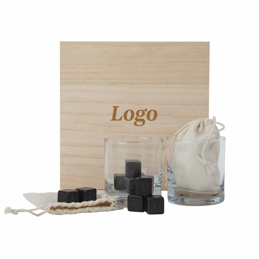 165857 speakeasy gift set logo on box stones