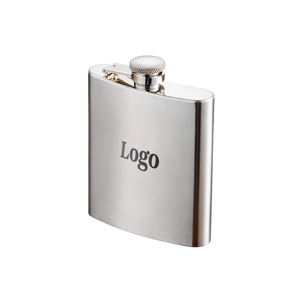 166917 8 oz flask one location laser engraved