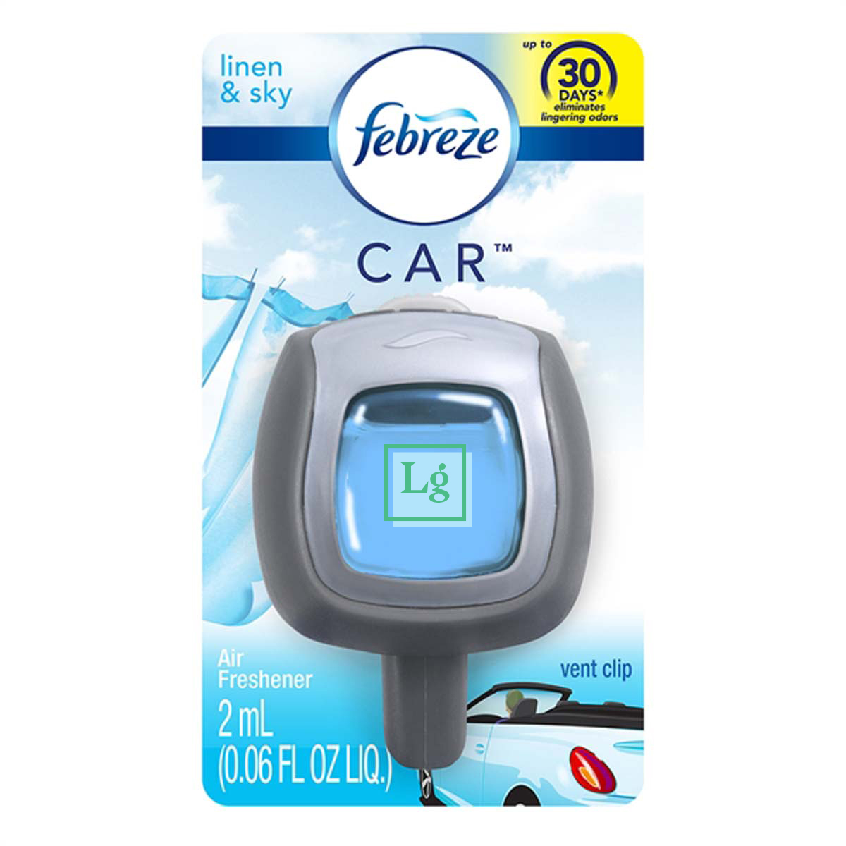 199772 car vent clip full color imprint standard packaging