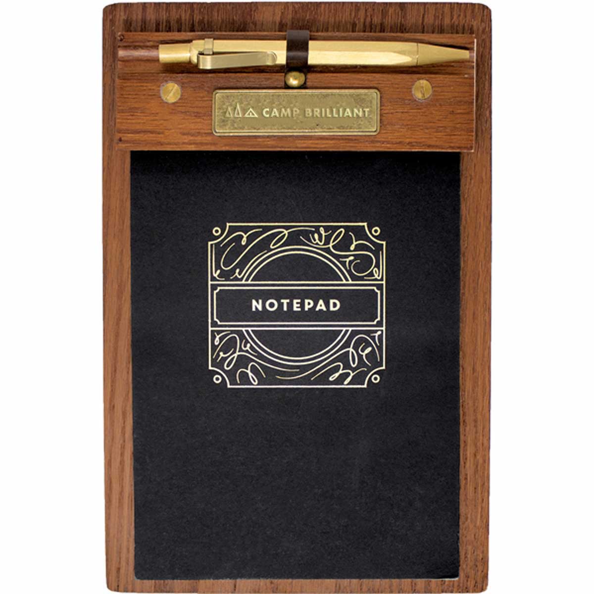 229586 fincher stationery set laser etched on brass plate