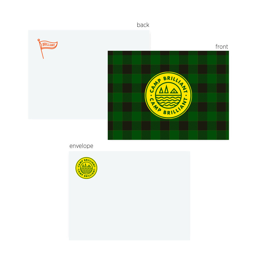 229576 postcard and envelope set full color print on front and back of card print on envelope one side