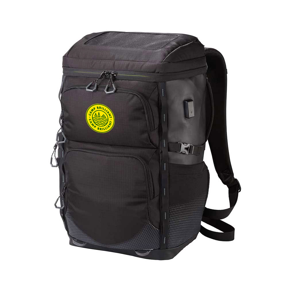229163 solar charge outdoor backpack full color digital imprint