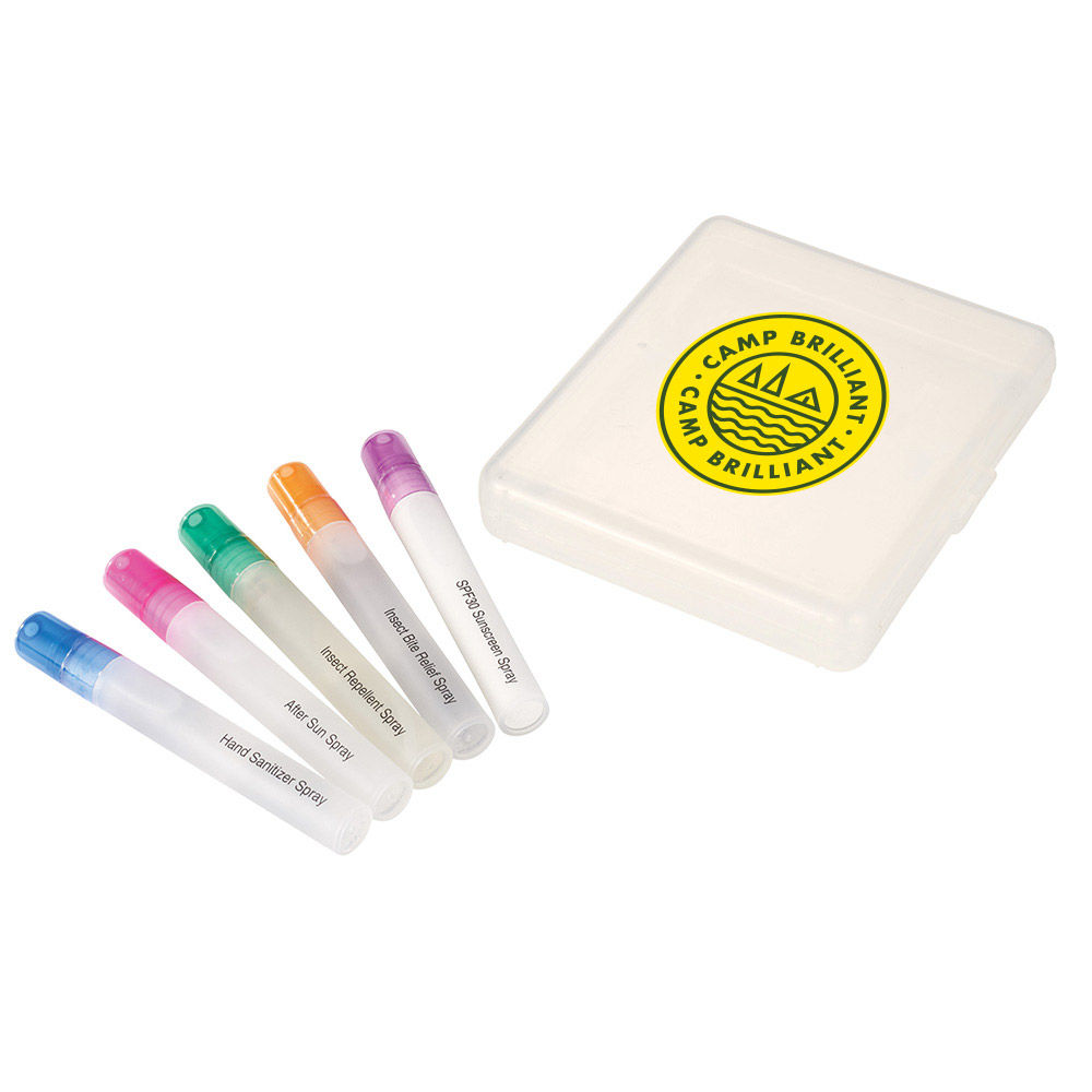 229135 outdoor wellness kit two color one location imprint