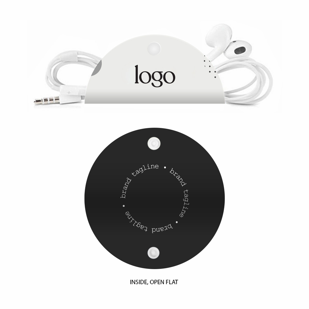 242955 vegan leather cord keeper full color full bleed imprint