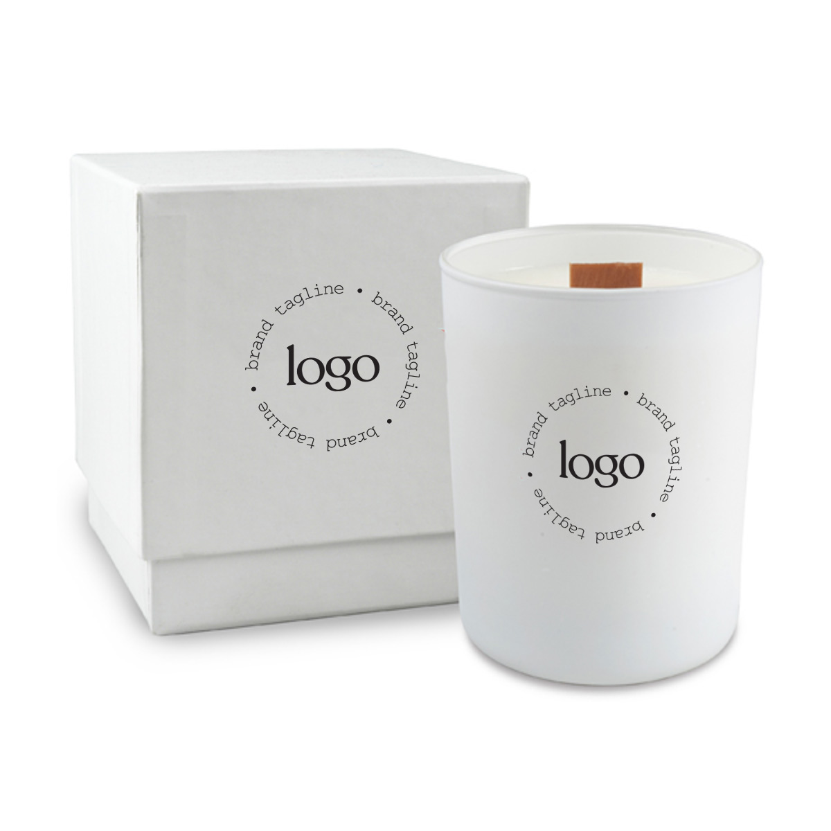 243699 nouveau soy candle one color imprint on candle and box