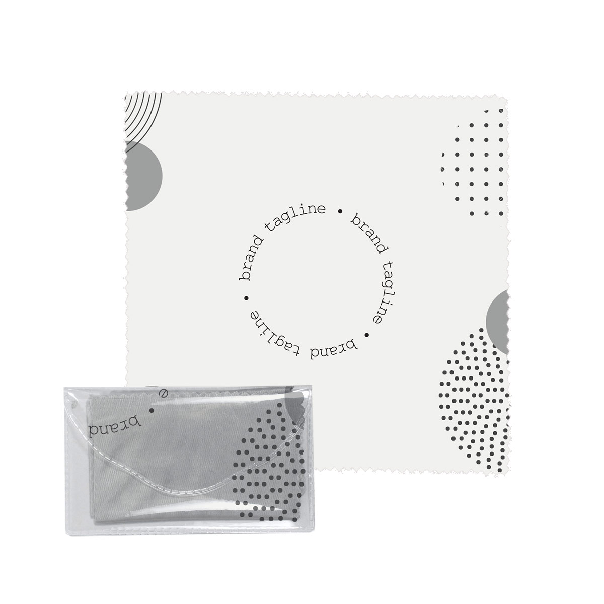 242993 microfiber cloth in pouch one side full color