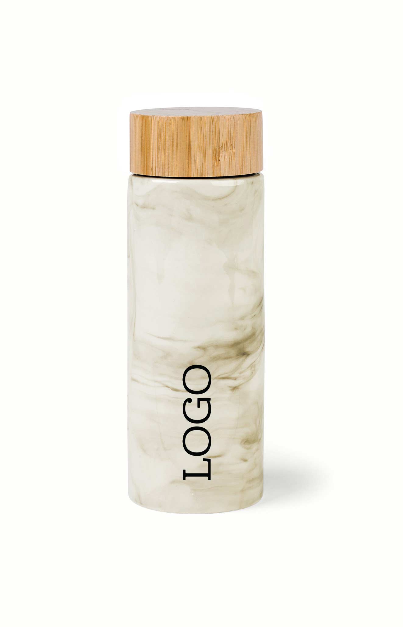 234593 bamboo ceramic bottle one color one location imprint
