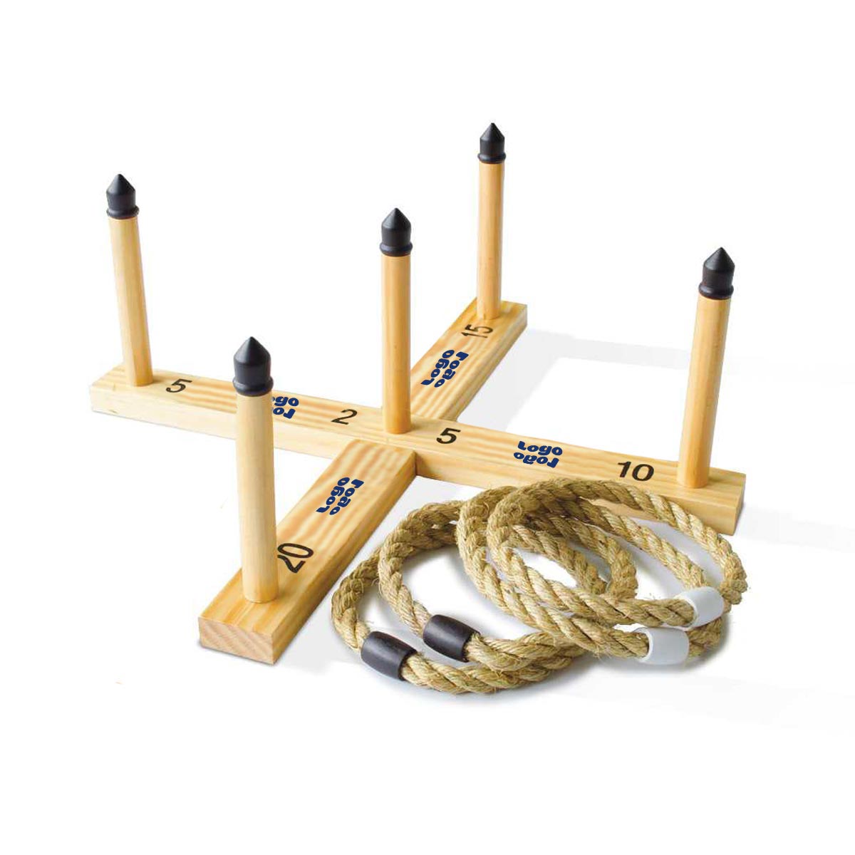 267964 wood ring toss full color imprint on all four legs