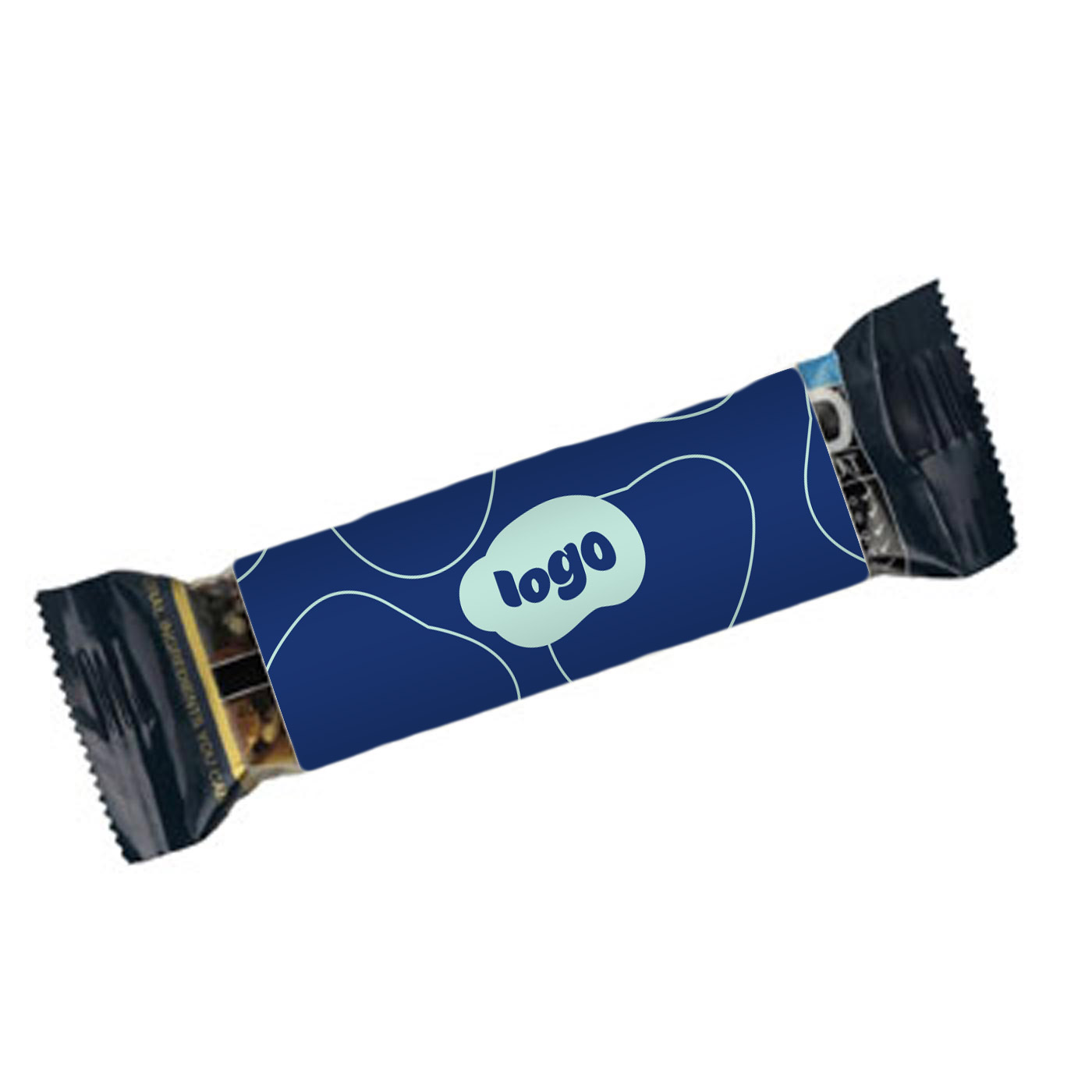 268114 custom energy bar full color sleeve around bar