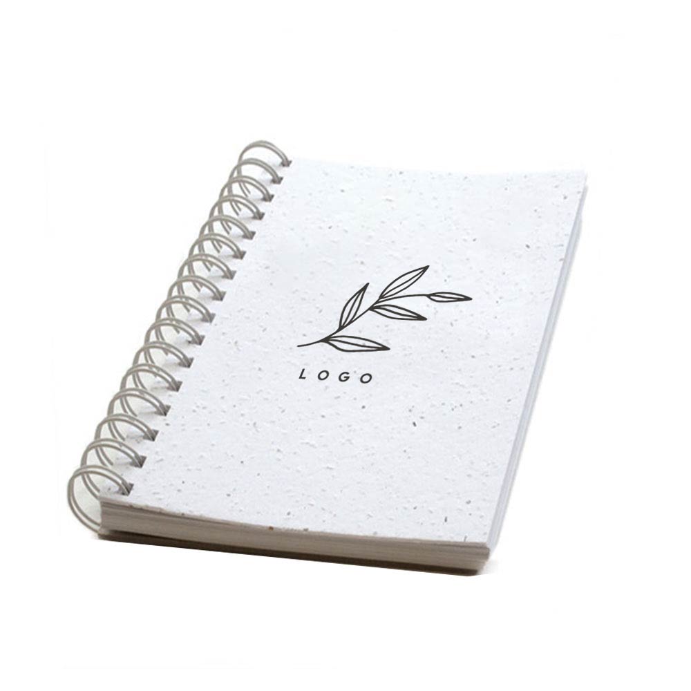 287886 premium plantable notebook full color digital imprint front cover