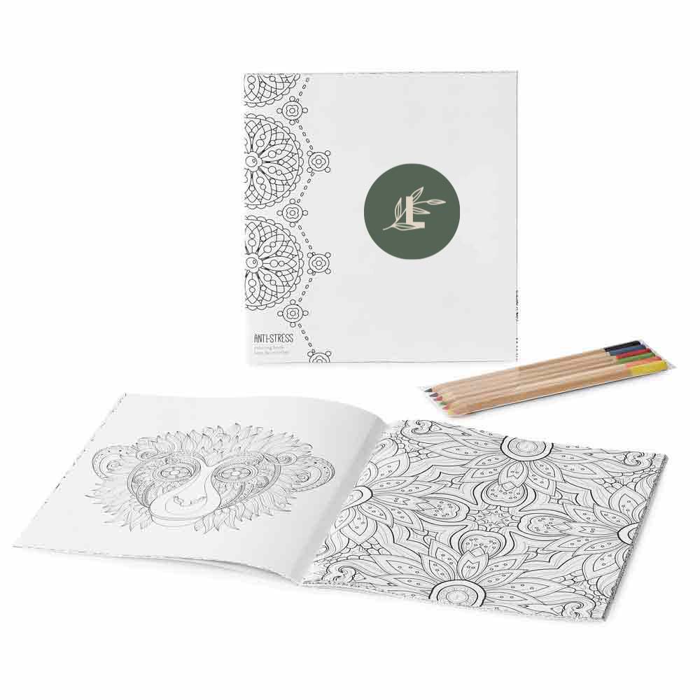 288501 tranquil coloring book set full color imprint one location