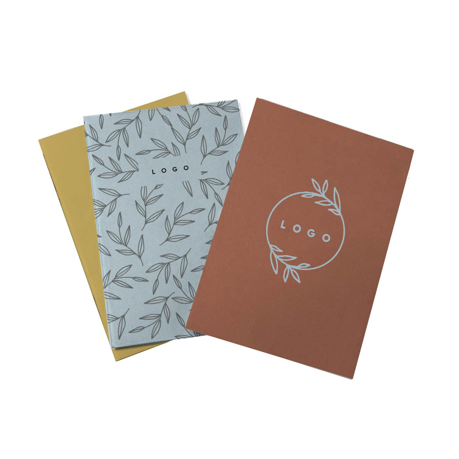287066 eco notebook 3 pack full color imprint on each notebook