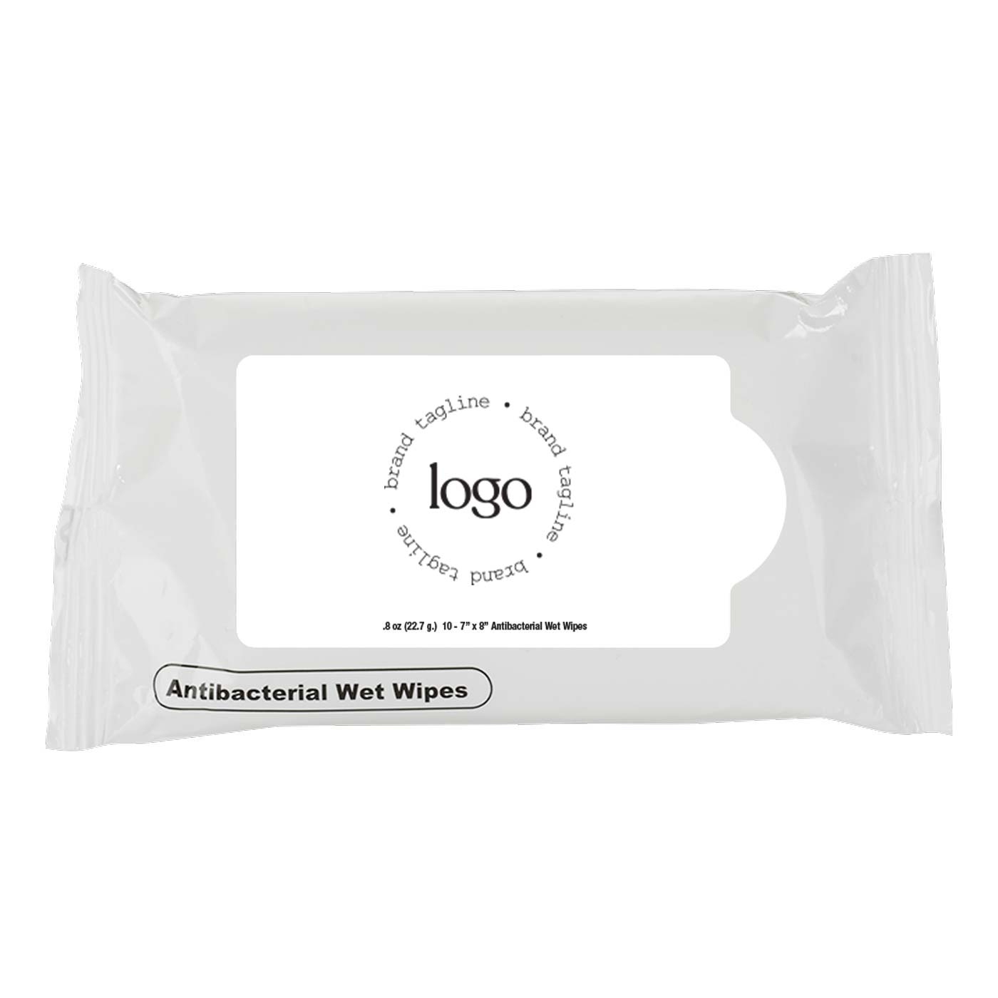 298553 antibacterial wipes pack full color print one location