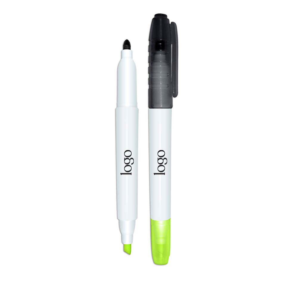298593 duo dry erase marker highlighter one color one location imprint