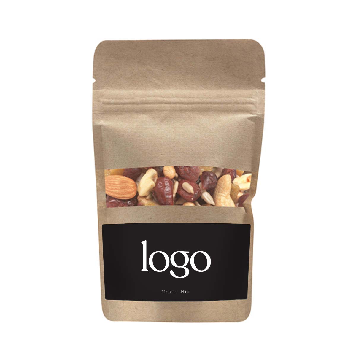 298524 kraft trail mix pouch full color digital label