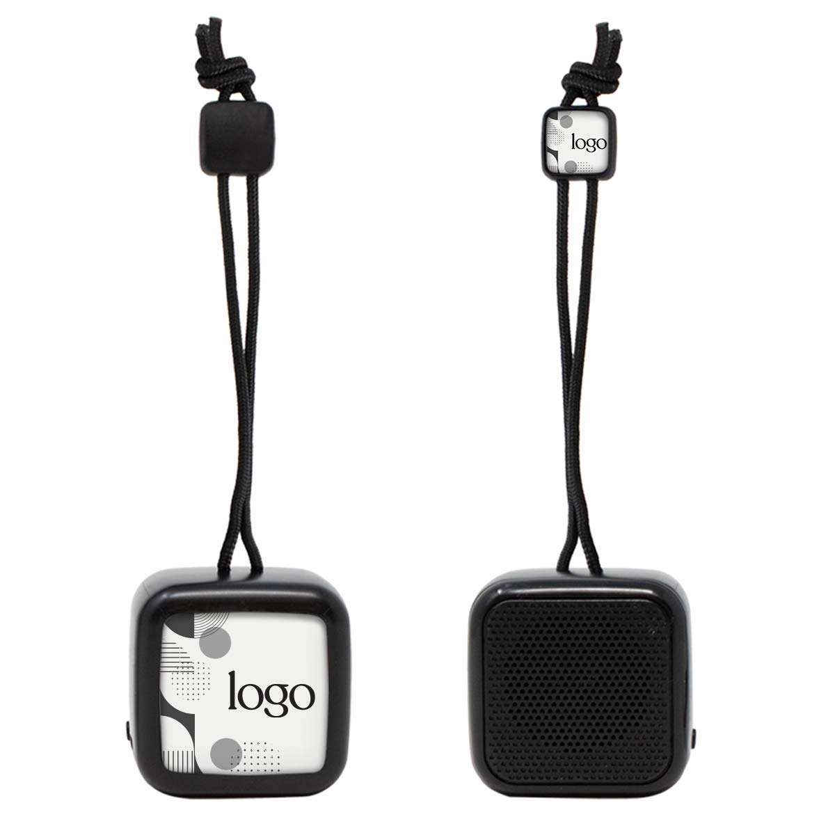 298591 chyrp mini speaker full color imprint on speaker and tag dome
