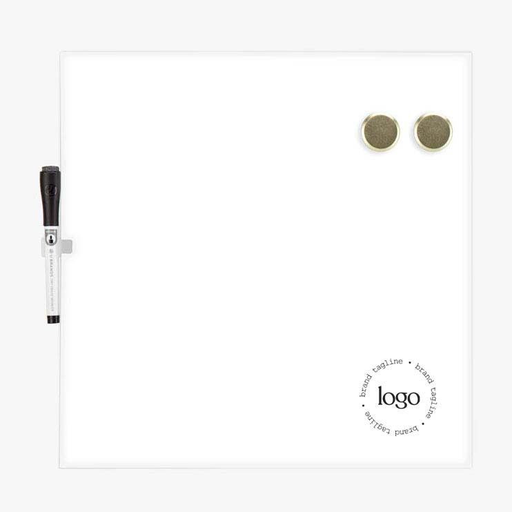 298633 square dry erase board one color one location imprint
