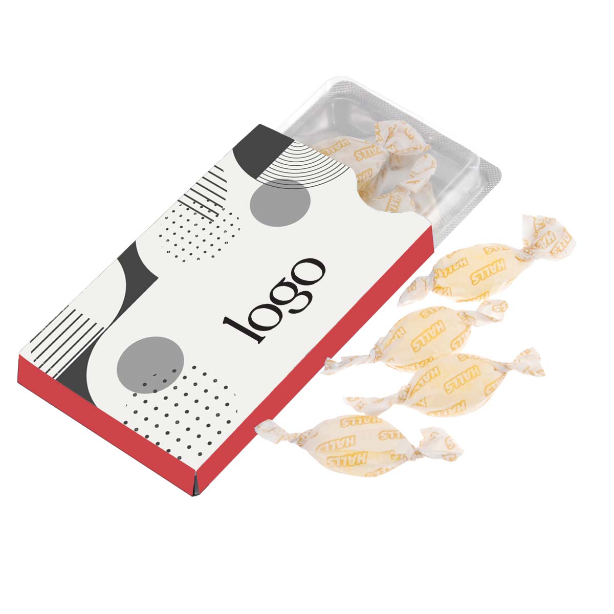 302406 cough drops sleeve full color digital imprint