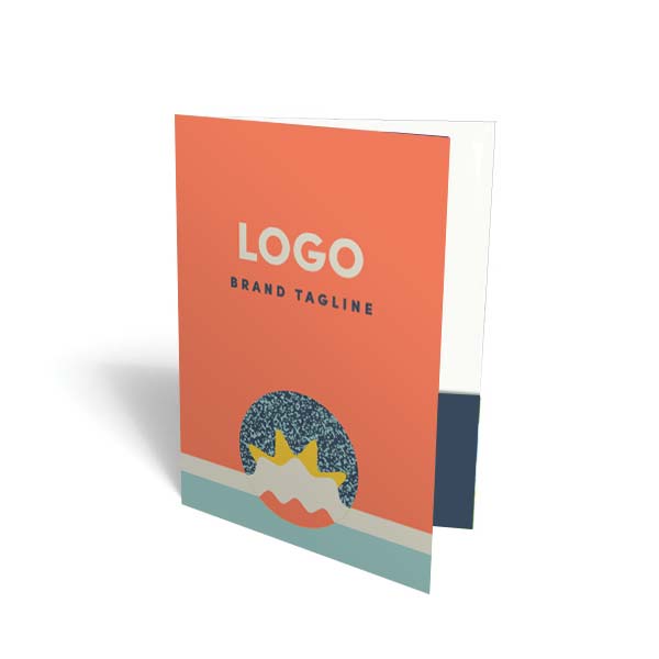 313739 presentation folder full color print one side includes printing on pockets