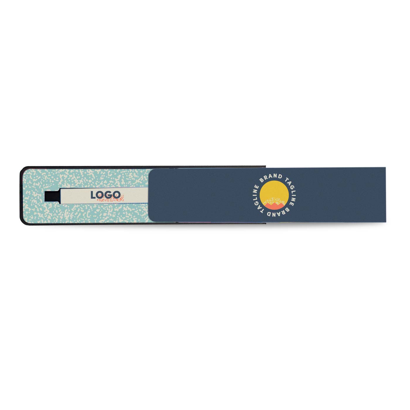 313659 monica pen box set full color imprint on pen top and sliding lid