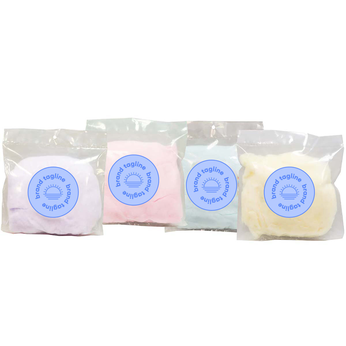 318300 cotton candy bag full color label must be ordered in increments of 50