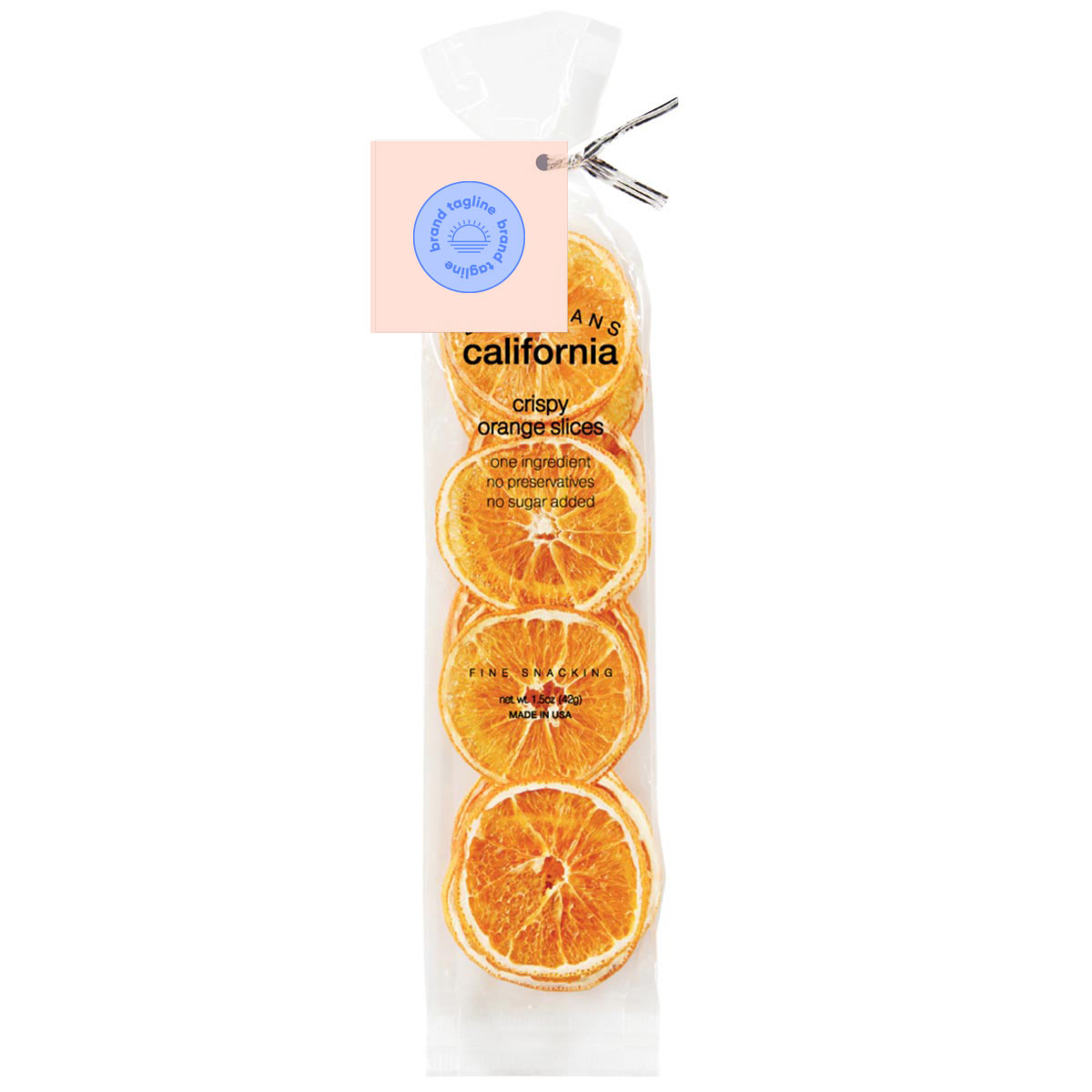 317669 premium orange slices full color label