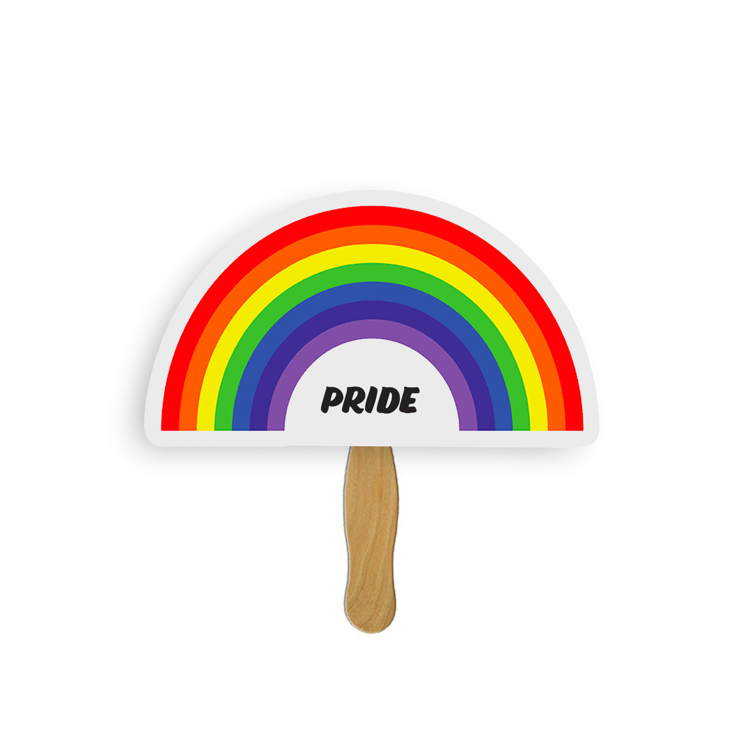 315511 custom shaped hand fan custom shape full color one side