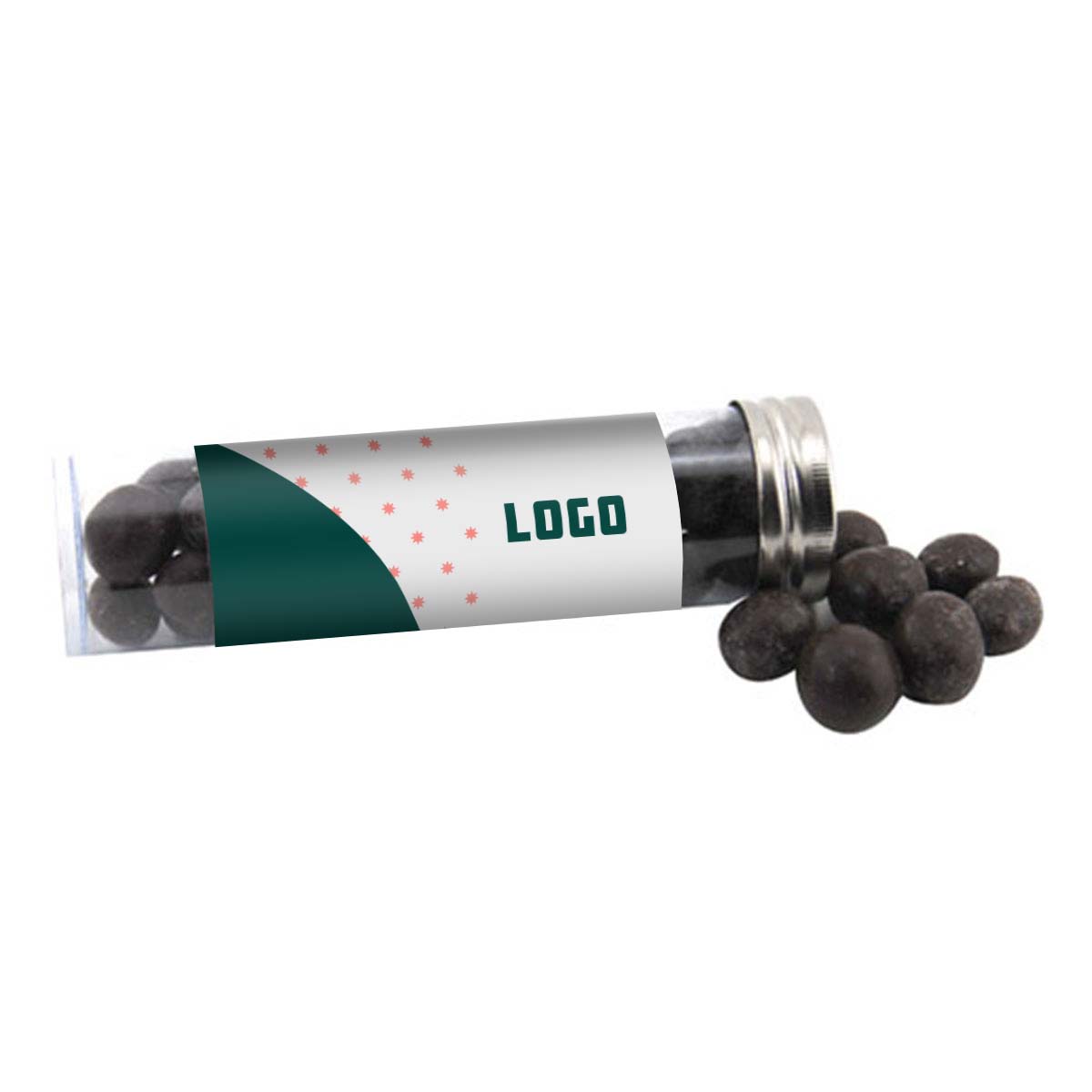 352978 chocolate espresso beans in tube full color label one location