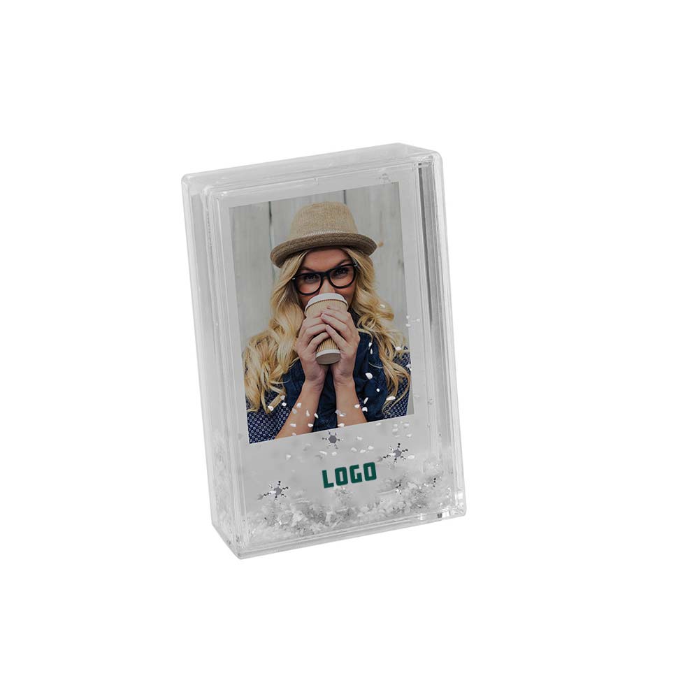 352961 mini snow picture frame one color one location imprint