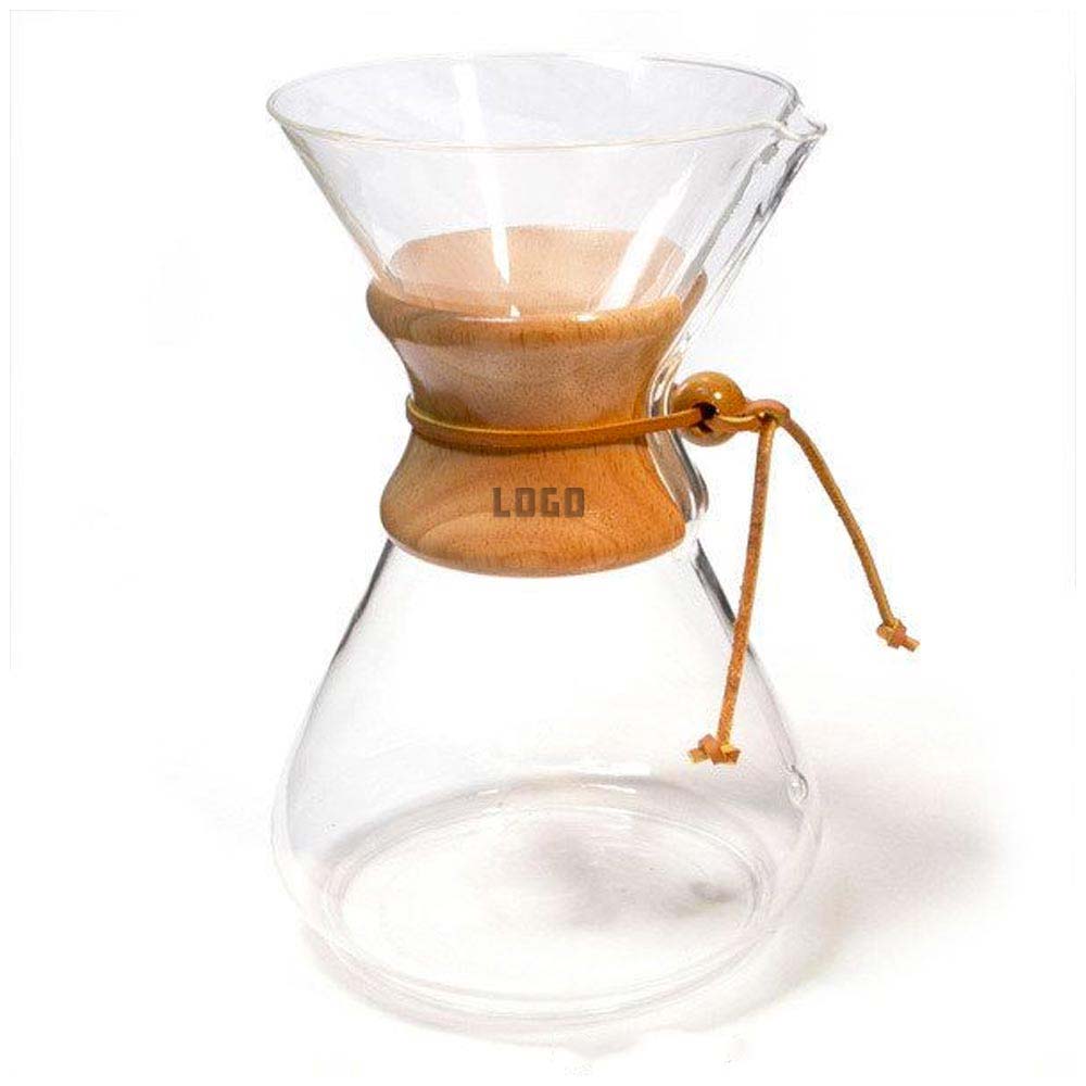 361683 ten cup pour over coffee maker one location laser engraved