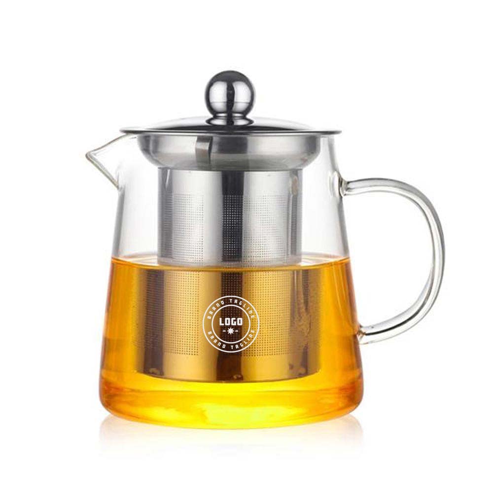 361655 oliver glass teapot one color one location imprint