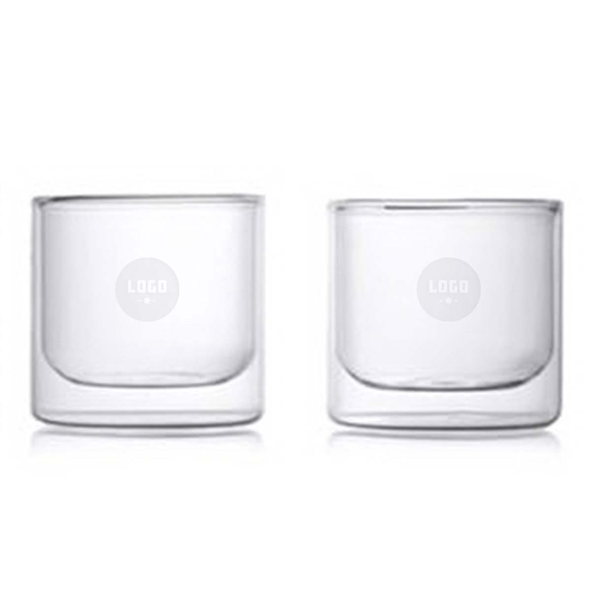 361682 double wall whiskey glass set one location deep etched per glass same art