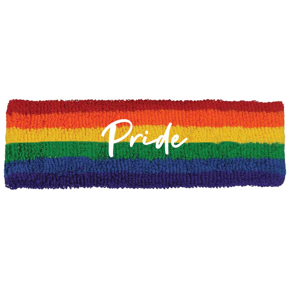 464851 terry rainbow headband full color printed applique