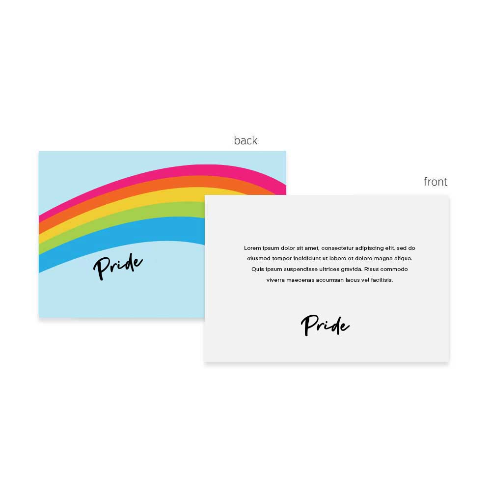 464861 soft touch note card 5 x 7 full color digital imprint both sides