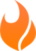 Logo flame gradient