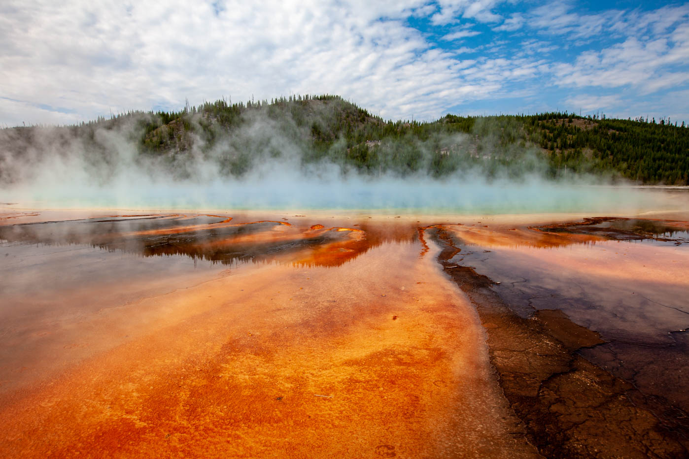 Up Close and Personal with the Grand Prismatic Spring at Yellowstone National Park #vezzaniphotography