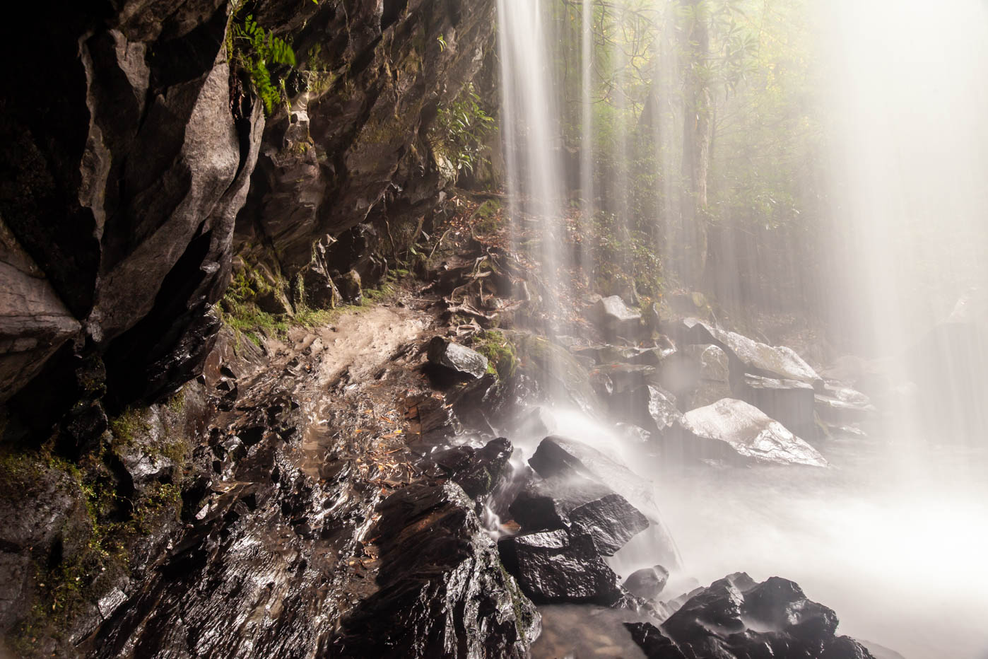 Grotto Falls Hike along the Trillium Gap Trail at Great Smoky Mountains National Park - How to Photograph Silky Smooth Waterfalls #vezzaniphotography
