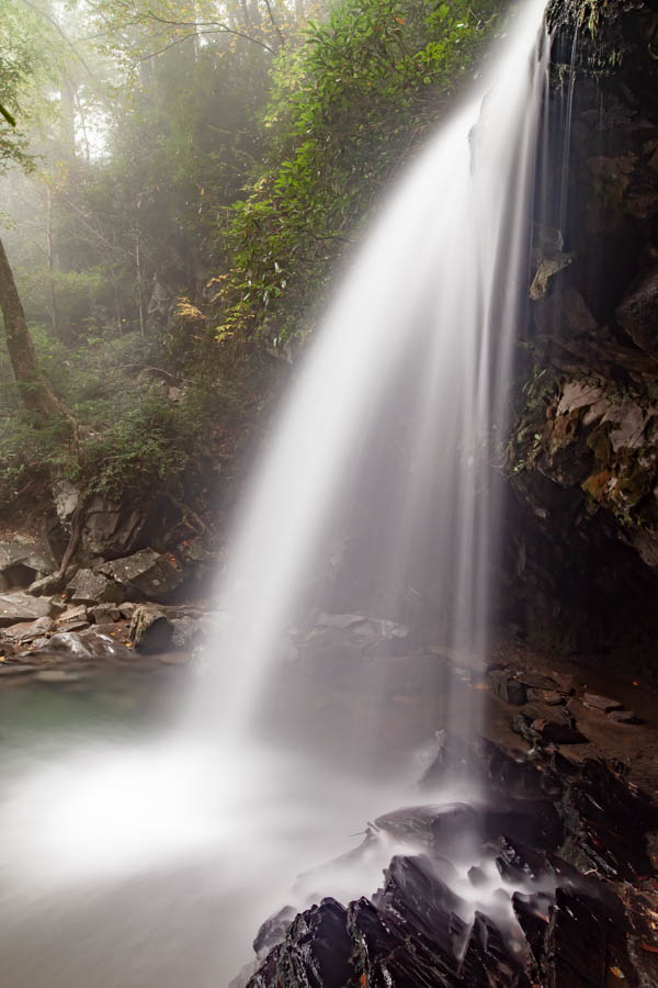 Grotto Falls Hike along the Trillium Gap Trail at Great Smoky Mountains National Park- Photograph Silky Waterfalls #vezzaniphotography