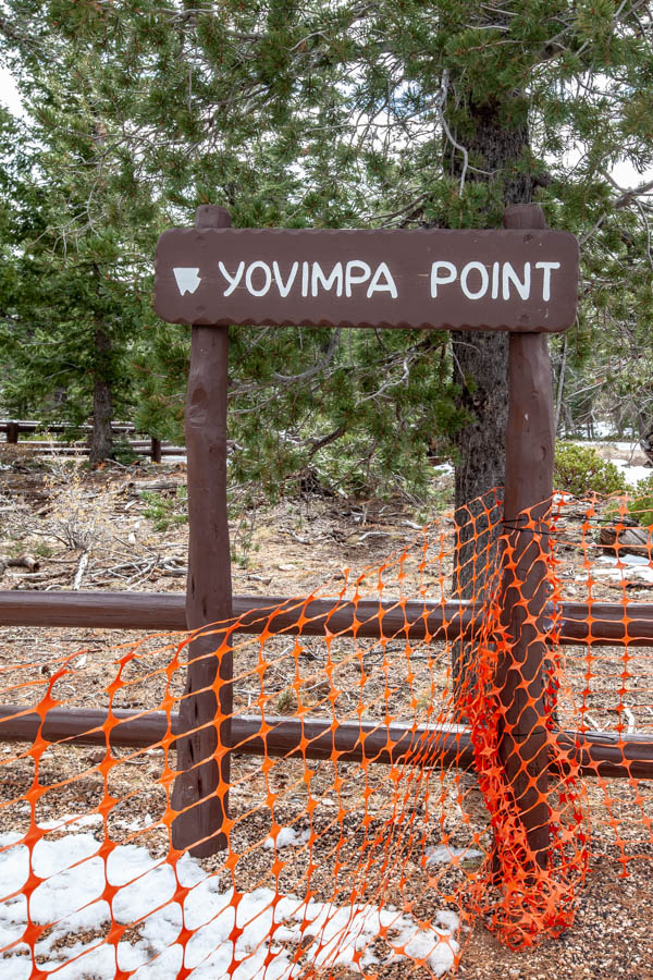 18-Mile Scenic Drive Yovimpa Point Overlook at Bryce Canyon National Park #vezzaniphotography