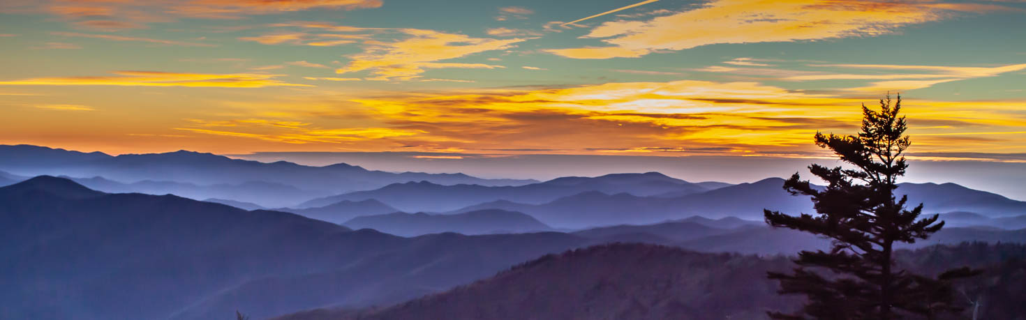 Clingmans Dome Sunset at Great Smoky Mountains National Park #vezzaniphotography