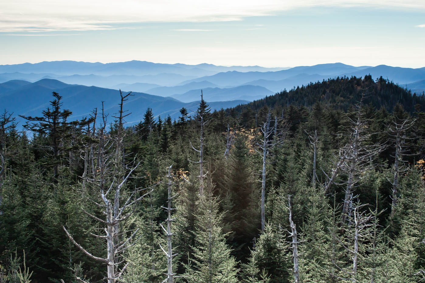 Clingmans Dome Sunset at Great Smoky Mountains National Park #vezzaniphotography